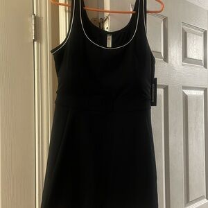 Fashion Nova Black Dress with White Accents